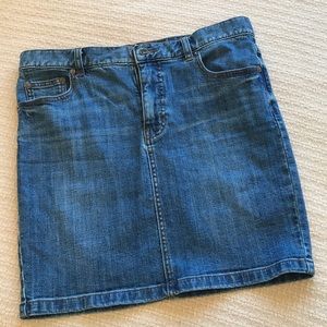 Free People Jean Skirt